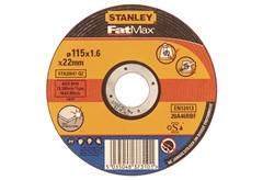 Δίσκος Κοπής Μετάλλου Stanley Fat Max Φ.115X1,6mm Επίπεδος