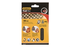 Γυαλόχαρτα Quick Fit Stanley Fatmax K80 για Mouse Σετ 3 Τεμαχίων