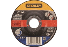 Δίσκοι Λείανσης Stanley 115mm Μετάλλου με Κούρμπα