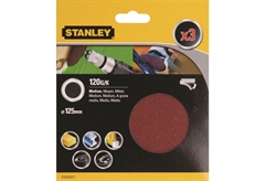 Δίσκοι Λείανσης Quick Fit Stanley K120 Φ.125mm Σετ 3 Τεμαχίων