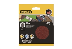 Δίσκοι Λείανσης Quick Fit Stanley K80 Φ.125mm Σετ 3 Τεμαχίων