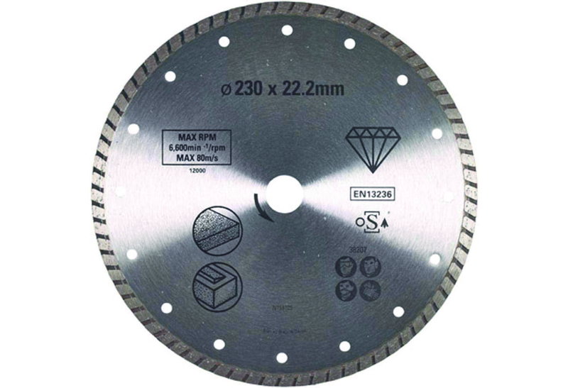 Δίσκος Συνεχούς Στεφάνης Stanley Φ.230X22.2mm για Τούβλα