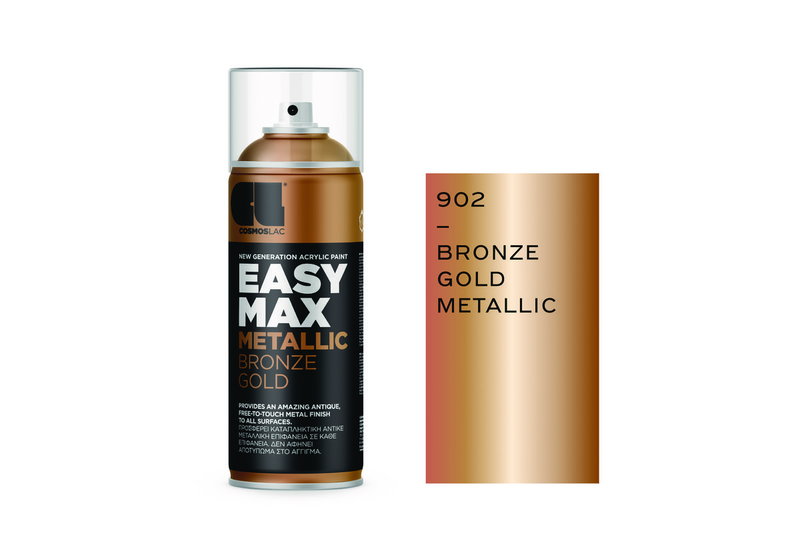 Σπρέι Cosmoslac Easy Max Metallic Bronze Gold 400mL