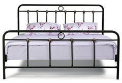 Κρεβάτι Διπλό KS Kouppas Amelie Μαύρο/Χρυσό για Στρώμα 200x160cm