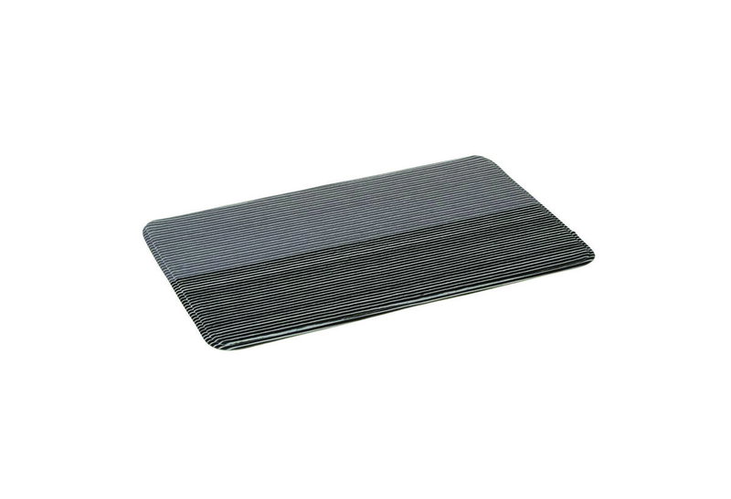 Χαλάκι Μπάνιου Lines 70x45cm Μάυρο/Λευκό