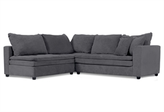 Καναπές Γωνιακός Interium Lisbon Σκούρο Γκρι 260x213cm