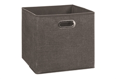 Κουτί Αποθήκευσης Box Σκούρο Γκρι Πολυπροπυλένιο & Μέταλλο
