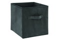 Κουτί Αποθήκευσης Box Γκρι Velvet Πολυπροπυλένιο & Πολυεστέρας