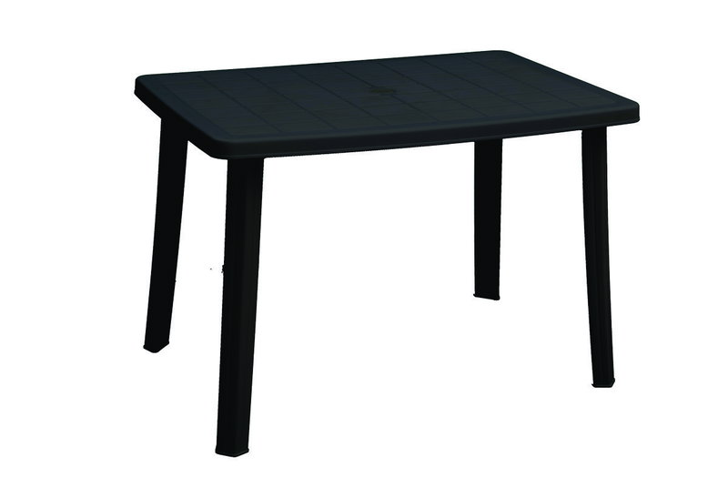 Τραπέζι Κήπου Miltoplast Μ110xΠ70xΥ72cm Ανθρακί