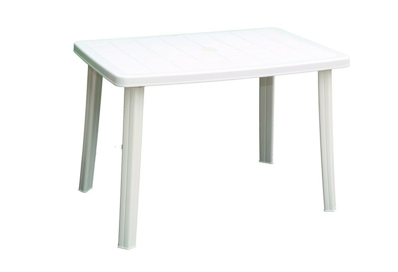 Τραπέζι Κήπου Miltoplast Μ110xΠ70xΥ72cm Λευκό