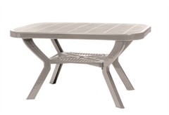 Τραπέζι Λευκό Πλαστικό 140X85X70cm