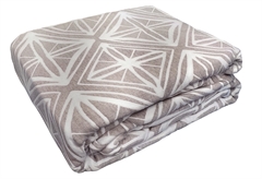 Κουβερλί Υπέρδιπλο Ionion Rhombus Γκρι 240x220cm