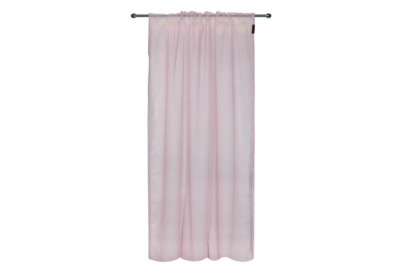 Κουρτίνα Pierre Cardin Georgette 270x140cm Ανοιχτό Ροζ με Τρέσα