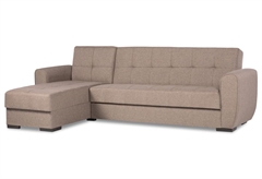 Mozzi Lyon Καναπές-Κρεβάτι Γωνιακός Μπεζ 272x164x89cm