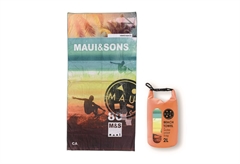 Maui&Sons Πετσέτα Θαλάσσης 90x180cm με Πορτοκαλί Σχέδιο