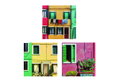 Καμβάς Ζωγραφικής Colored Facades 28X28cm σε Διάφορα Σχέδια