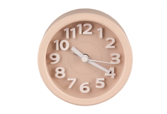 Ostaria Αναλογικό Ρολόι-Ξυπνητήρι Σιλικόνης Σε 2 Σχέδια Φ.9,5cm