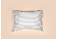 Μαξιλαροθήκες Stripe Silver Oxrord Λευκή/Γκρι 52X72cm