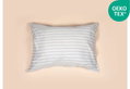 Σετ Μαξιλαροθήκες Ionion Oxford Infinity 72x52cm Stripe Silver 2τμχ