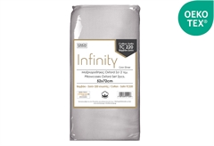 Σετ Μαξιλαροθήκες Ionion Oxford Infinity 72x52cm Silver 2τμχ