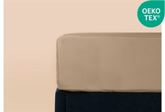 Σεντόνι Διπλό Ionion Infinity Beige με Λάστιχο Μ205xΠ165xΥ35cm