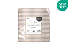 Παπλωματοθήκη Διπλή Ionion Infinity Stripe Silver 240x220cm