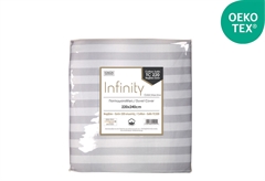 Παπλωματόθήκη Διπλή Ionion Infinity Stripe Sand 240x220cm