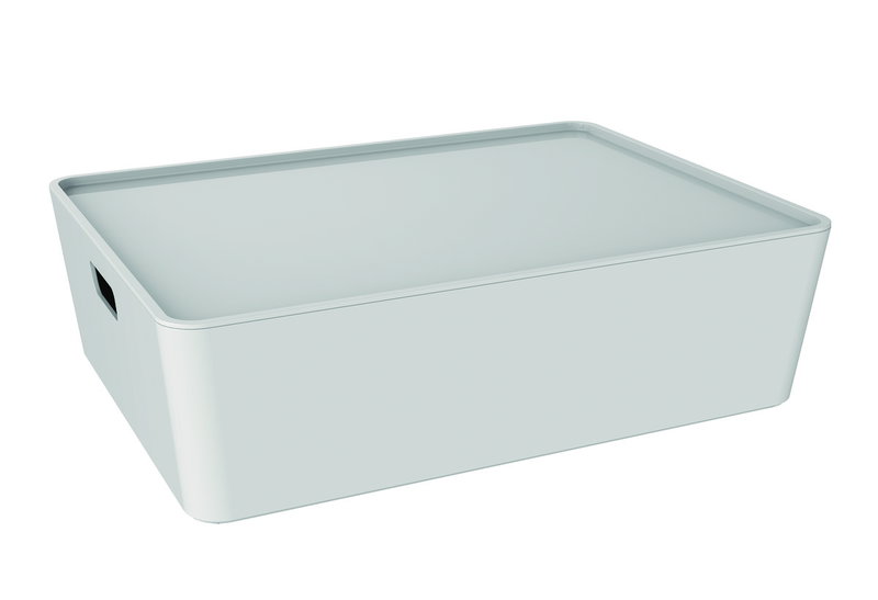 Κουτί Αποθήκευσης Πλαστικό Dea Home Contemporary M39xΠ29xΥ11cm 11.2lt Λευκό