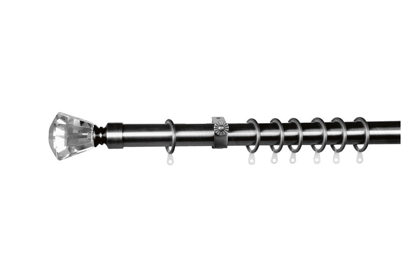 Κουρτινόβεργα Central Home Zaphire Επεκτεινόμενη Φ25/28mm 140/240cm Χρωμέ