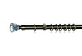 Κουρτινόβεργα Central Home Zaphire Επεκτεινόμενη Φ25/28mm 140/240cm Μπρονζέ