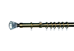 Κουρτινόβεργα Central Home Zaphire Επεκτεινόμενη Φ25/28mm 160/300cm Μπρονζέ