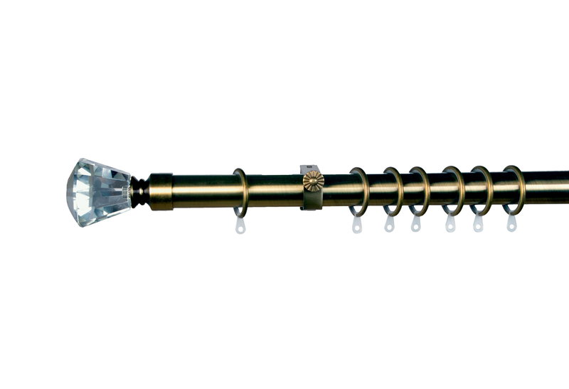 Κουρτινόβεργα Central Home Zaphire Επεκτεινόμενη Φ25/28mm 160/300cm Μπρονζέ