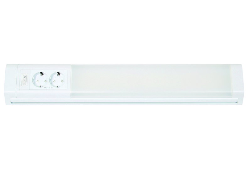 Φωτιστικό Ντουλαπιού Led Λευκό 10W 50cm με Πρίζα Σούκο