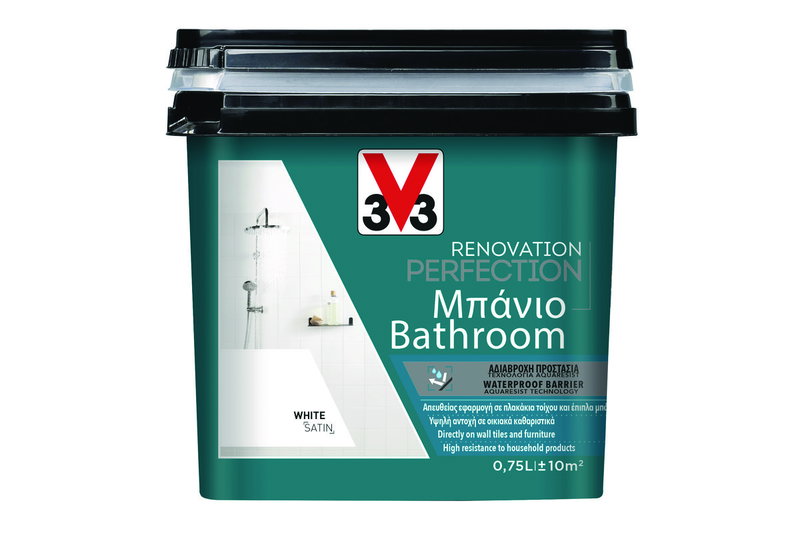 Χρώμα Ανακαίνισης V33 Renovation Perfection Bathroom Σκούρο Μπλε 750ml