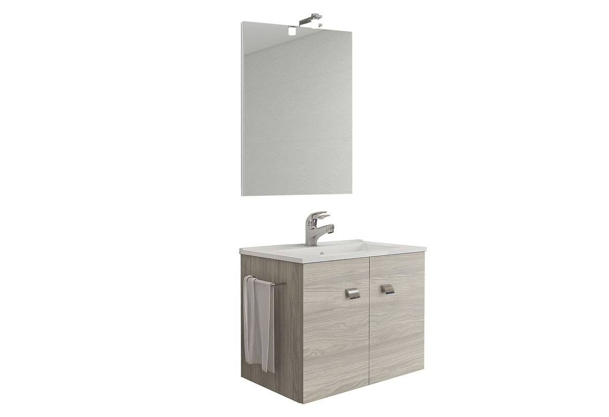 Έπιπλο Μπάνιου με Καθρέπτη Savini Due Carla Rovere 60cm Δρυς | Praktiker