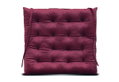 Μαξιλάρι Καρέκλας Prestige Velveteen 40X40cm Μπoρντό
