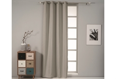 Κουρτίνα Easy Home Luna 260x140cm Γκρι με Τρουκς