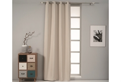 Κουρτίνα Easy Home Luna260x140cm Εκρού με Τρουκς