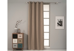 Κουρτίνα Easy Home Luna 260x140cm Μπεζ με Τρουκς