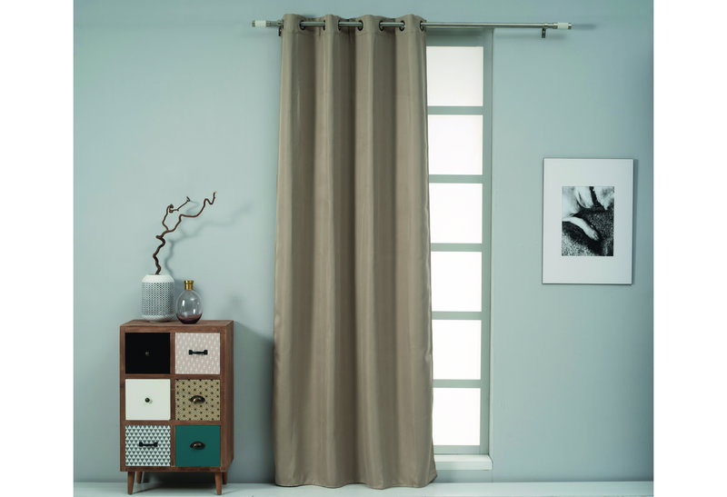 Κουρτίνα Easy Home Luna 260x140cm Μπεζ με Τρουκς