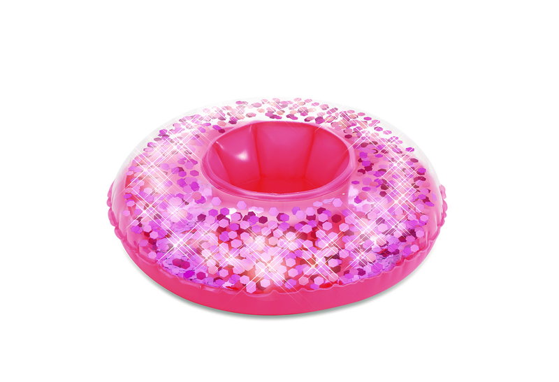 Φουσκωτή Ποτηροθήκη Polygroup Glitter Ροζ