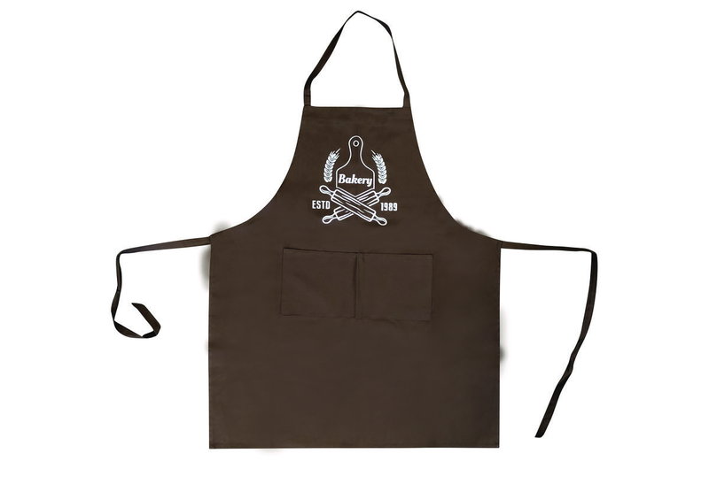 Ποδιά Κουζίνας με Τσέπη Bakery Brown