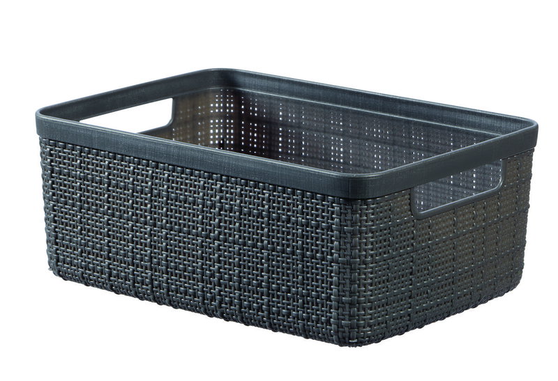 Καλάθι Αποθήκευσης Πλαστικό Curver Jute M27xΠ20xY11cm 5lt Γκρι