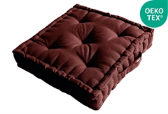 Μαξιλάρι Δαπέδου Μ40xΠ40xΥ8cm Burgundy