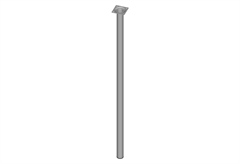 Πόδι Τραπεζιού Element Φ3x80cm Γκρι