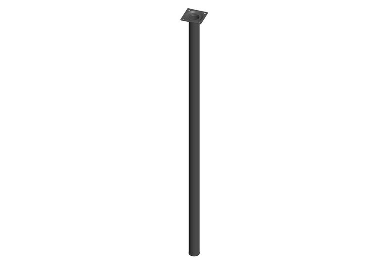 Πόδι Τραπεζιού Element Φ3x80cm Μαύρο