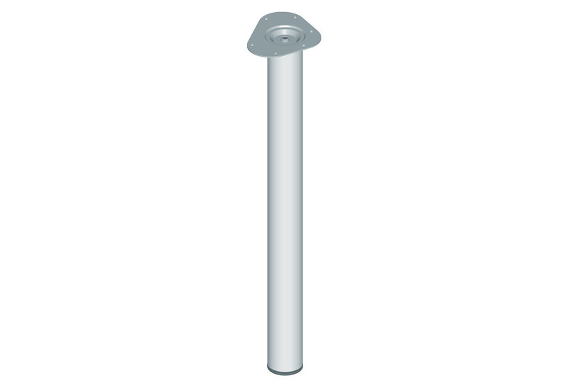 Πόδι Τραπεζιού Element Φ6x70cm Inox με Ρεγουλατόρο 30mm