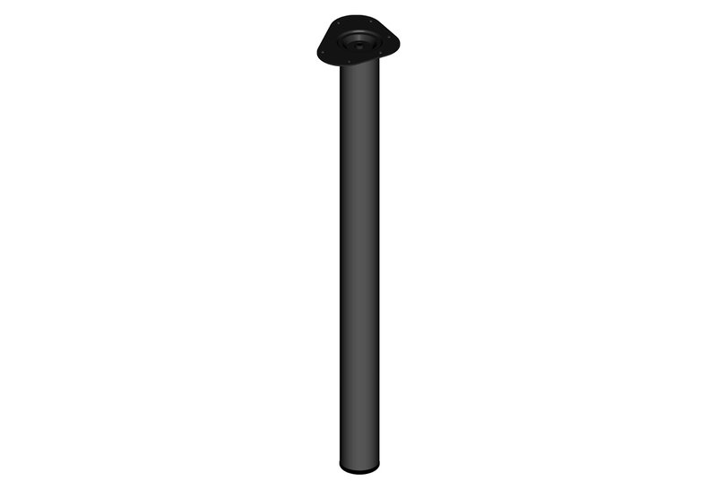 Πόδι Τραπεζιού Element Φ6x80cm Μαύρο με Ρεγουλατόρο 30mm