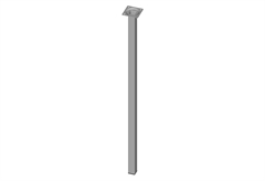 Πόδι Τραπεζιού Element Μ2.5xΠ2.5xΥ70cm Γκρι