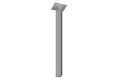 Πόδι Τραπεζιού Element Μ2.5xΠ2.5xΥ40cm Γκρι